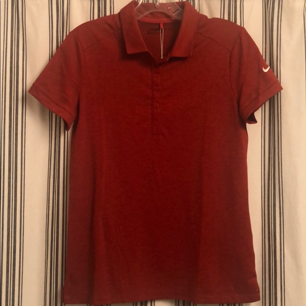 NWT NIKE GOLF Dri-Fit Women’s Red Polo